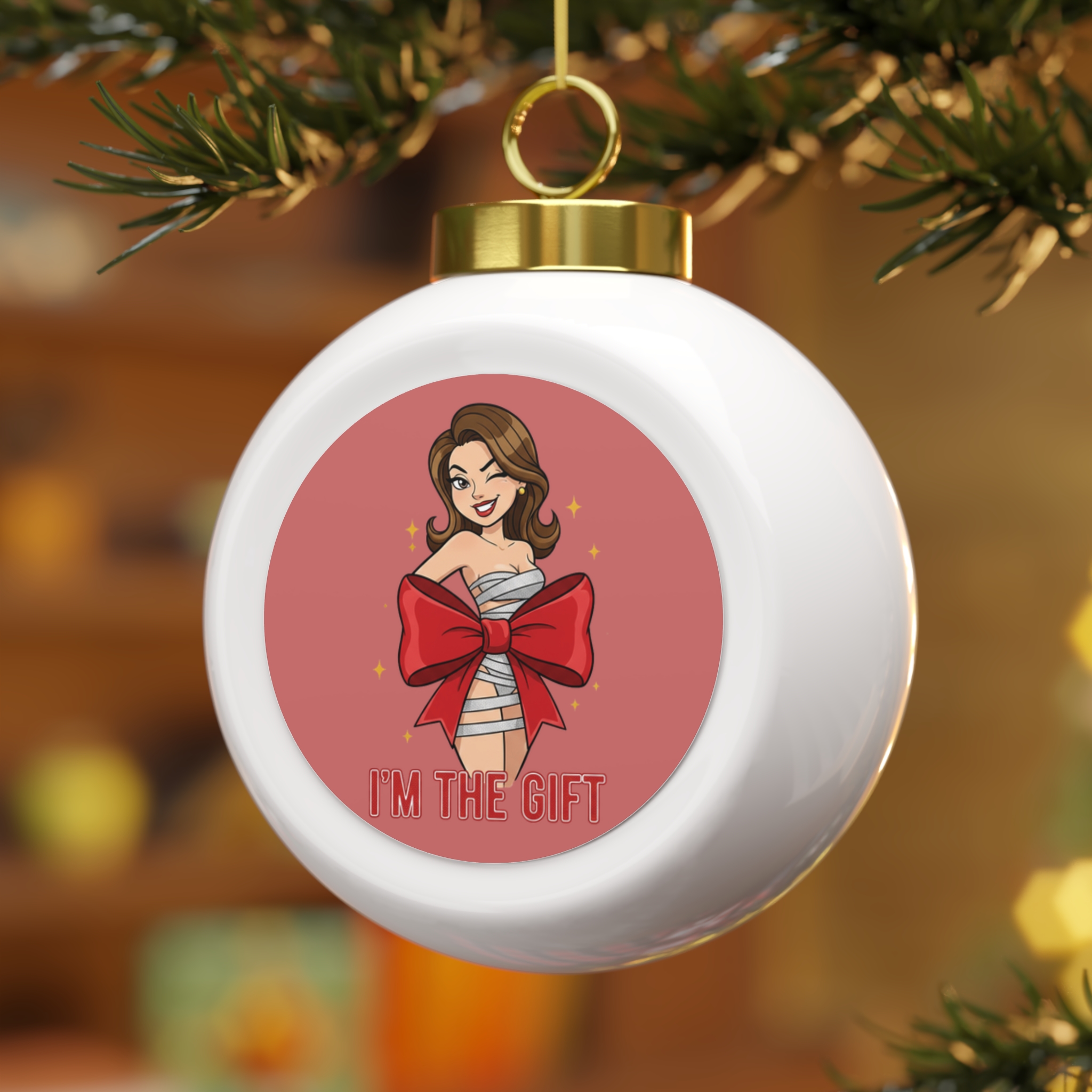 “I’m the Gift” Ornament